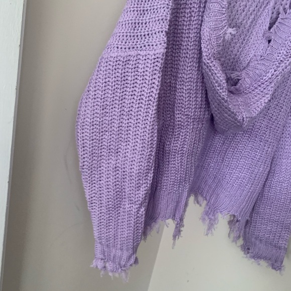 NWT Boutique Raw Hem Easter Sweater - Picture 6 of 7